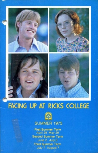 Ricks College Class Schedule, Summer 1975