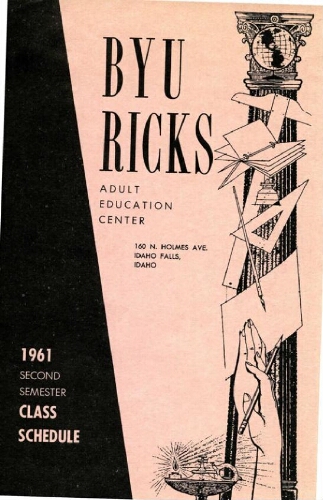 BYU-Ricks Adult Education Center, Second Semester Class Schedule, 1961