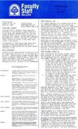 Faculty Bulletin, Volume 21, No. 26, March 21, 1984