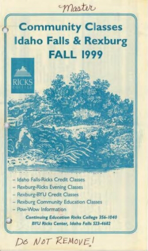 Community Class Idaho Falls & Rexburg Fall 1999