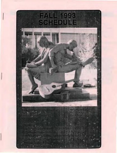 Fall 1993 Schedule