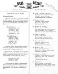 Faculty Bulletin, Volume 7, No. 6, September 19, 1969