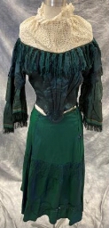 Blue Green Bodice & Skirt