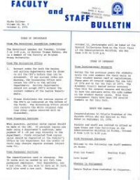 Faculty Bulletin, Volume 14, No. 5, October 4, 1976