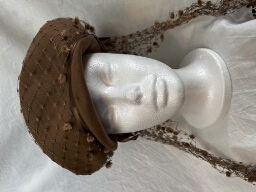 Brown Netted Hat