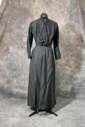 Long Cotton Black Skirt