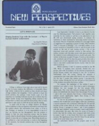 Ricks College New Perspectives  Vol. 1, No. 3 - April 1974