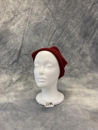 Red Knit Cloche