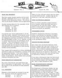 Faculty Bulletin, Volume 8, No. 3, August 28, 1970