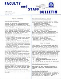 Faculty Bulletin, Volume 13, No. 23, March 8, 1976