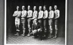 Portrait of Students Basketball team (Signed)