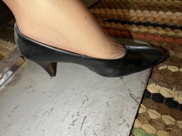 Brown high heel