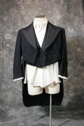 Wool Navy Blue Jacket With Tails