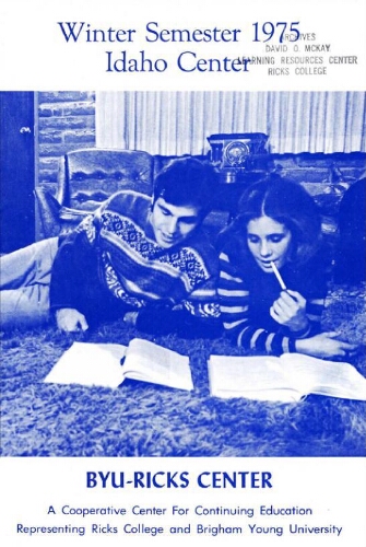 BYU-Ricks Center for Continuing Education, Winter Semester 1975