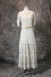 Embroidered Cotton Knit Wedding Dress