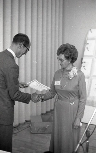 Faculty receiving award